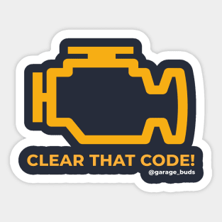 Check Engine Sticker